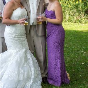 Purple lace formal Dress
